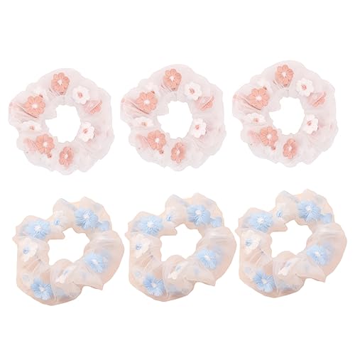 MERRYHAPY 6 Stück Haarringe Haarseil Haargummis Für Mädchen Süßer Kopfschmuck Haarband von MERRYHAPY