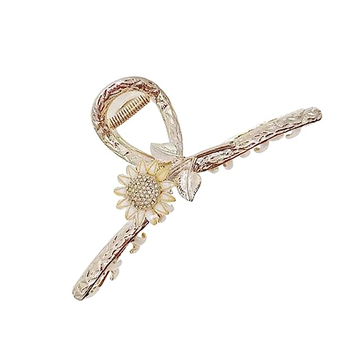 MERRYHAPY Sunflower Haarklammer Mit Strasssteinen Langlebige Haarspange Für Frauen Stilvolle Haaraccessoires Für Alltägliche Eleganz von MERRYHAPY