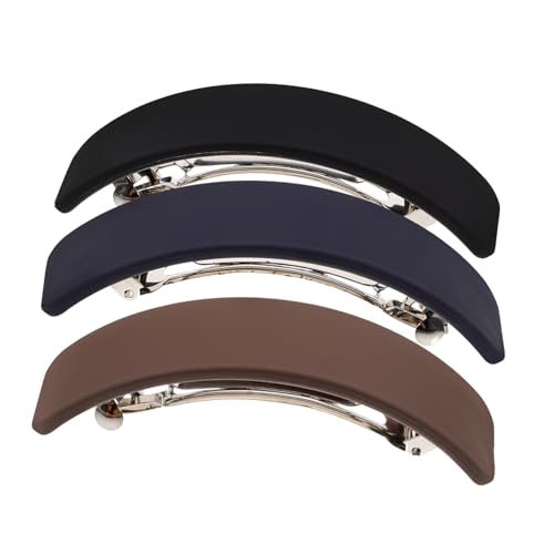 MERRYHAPY 3stücke Teiliges Temperament Haarklammern Für Dickes Haar Rutschfeste Friseurclips Mit Mattem Finish Damen Haarspangen Schwarz Und Dunkelbraun Für Frisuren von MERRYHAPY