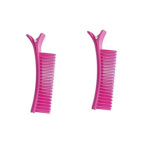 MERRYHAPY Haarspangen Für Damen 2 Stücke Rosa Haarspange Haarschmuck Für Clips Goody Haarspangen Für Salon Sterben Haarspangen Salon Clips Entenschnabel Haarspangen Styling Clip Schicht von MERRYHAPY