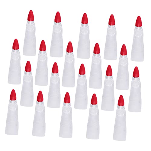 MERRYHAPY 50stücke Halloween Fingerabdeckungen Geisternägel Für Cosplay Und Kostümpartys Weiße Leuchtende -fake Nails Für Gruselige Anlässe von MERRYHAPY