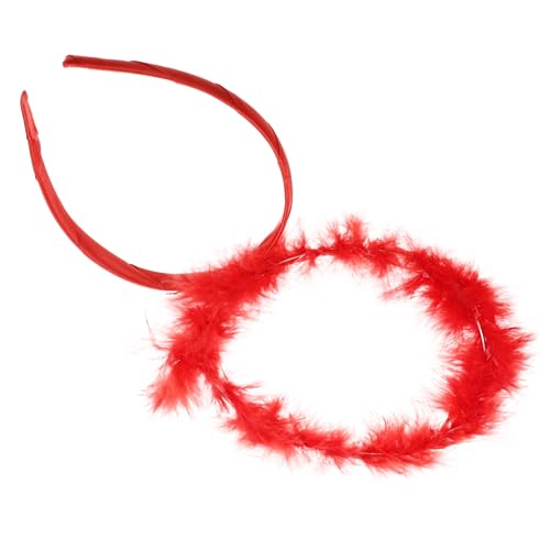 MERRYHAPY Heiligenschein Stirnband Kostüm Accessoire Für Frauen Cosplay Für Halloween Und Karneval Rotes Haarband Für Partys von MERRYHAPY