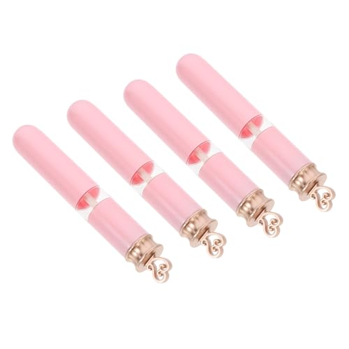 MERRYHAPY 4stücke Herzförmige Leere Lip Gloss Flaschen Nachfüllbare Makeup Tuben Für Lippenpflege Praktische Kosmetikbehälter Für Reisen Und Alltag von MERRYHAPY
