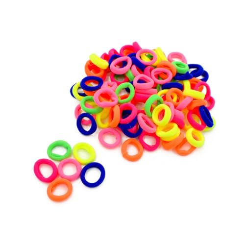 MERRYHAPY 100 Stück Hochelastische Gummibänder Für Haare Pferdeschwanzhalter Seil Für Kinder Und Erwachsene von MERRYHAPY