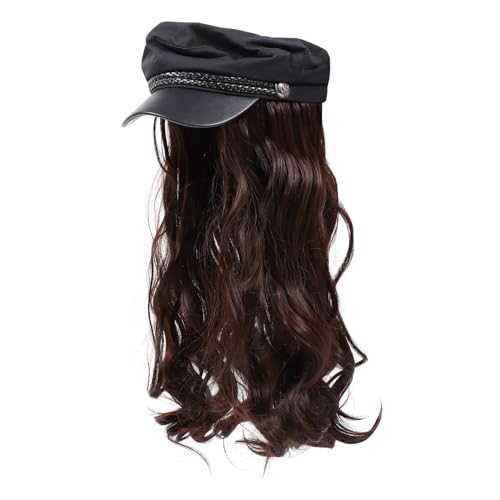 MERRYHAPY Modisches Haarteil Lockig Perücke Hut Natürliche Haarverlängerung Kappe Für Frauen MERRYHAPY Modisches Haarteil Lockig Perücke Hut Natürliche Haarverlängerung Kappe Für Frauen von MERRYHAPY