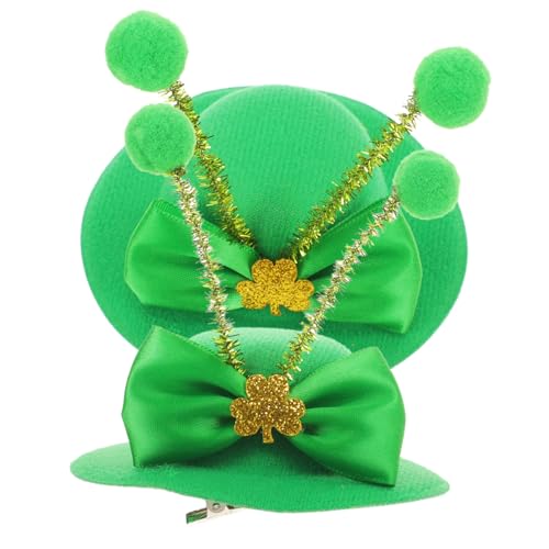 MERRYHAPY 2stücke Patrick's Day Haarclip Im Hut-design Festliche Haarspangen Für Damen Accessoires Für Partys Und Kostüme von MERRYHAPY