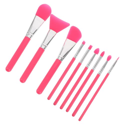 MERRYHAPY Schminkpinsel Satz Mit Silikonapplikatoren Für Gesichtspflege Mascara-schutz Und Lidschattenpinsel Für Reisen Und Make-up von MERRYHAPY