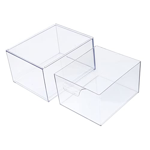 MERRYHAPY Transparenter Kosmetik-organizer Mit Schubladen Aufbewahrungsbox Für Schminkartikel Halsketten Und Ohrringe Praktisches Zubehör Für Schreibtisch Und Reisen von MERRYHAPY