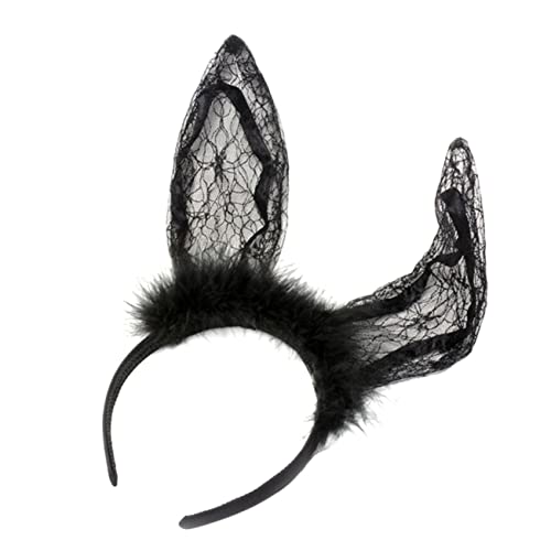 MERRYHAPY Stirnband Mit Hasenohren Spitzen-design Party-haarreifen Zarter Kopfschmuck Für Geburtstage Und Cosplay-veranstaltungen von MERRYHAPY