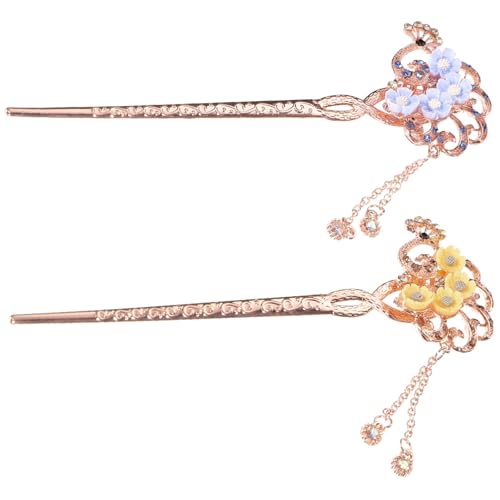 MERRYHAPY 2stücke Vintage Haarnadeln Mit Quaste Chinesische Haarstäbchen Für Damen Für Elegante Hochsteckfrisuren Und Besondere Anlässe Harmoniert Mit Verschiedenen Outfits Und von MERRYHAPY