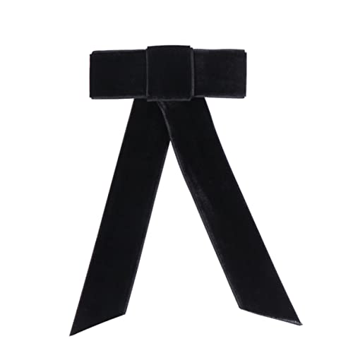 MERRYHAPY Kopfschmuck Mit Schleife Haarspangen in Schleifenform Federspangen Haarschmuck Für Mädchen Schwarz Langlebig Einfach Zu Tragen von MERRYHAPY