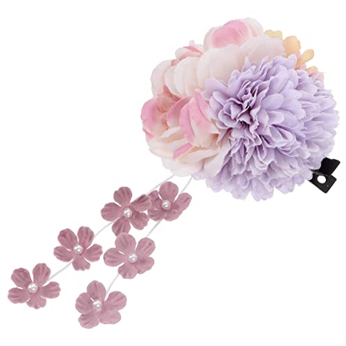 MERRYHAPY Vintage Haarspangen Mit Perlenblumen-design Perlen Haarklammer Für Hochzeiten Und Bräute Retro-kopfschmuck von MERRYHAPY