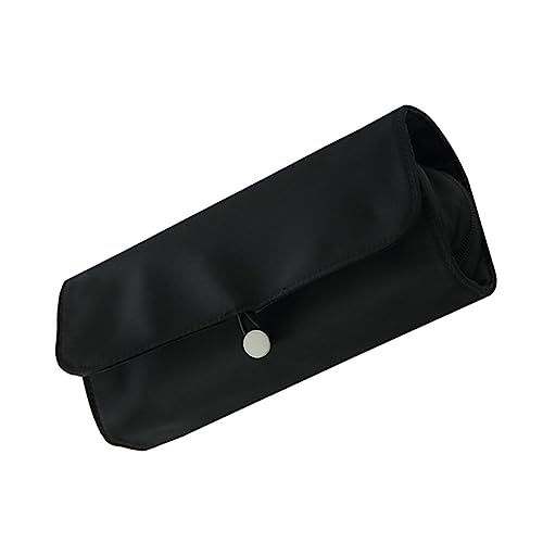MERRYHAPY Kosmetik Pinsel Tasche Schwarz Praktische Schminkpinseltasche Tragbar Make up Organizer Für Reisen Großes Fassungsvermögen Für Kosmetik Toilettenartikel von MERRYHAPY