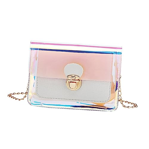 MERRYHAPY 1stück PVC Schultertasche Mit Schnallenverschluss Modische Kosmetiktasche Transparent Für Täglichen Gebrauch Und Vielseitig Kombinierbar von MERRYHAPY