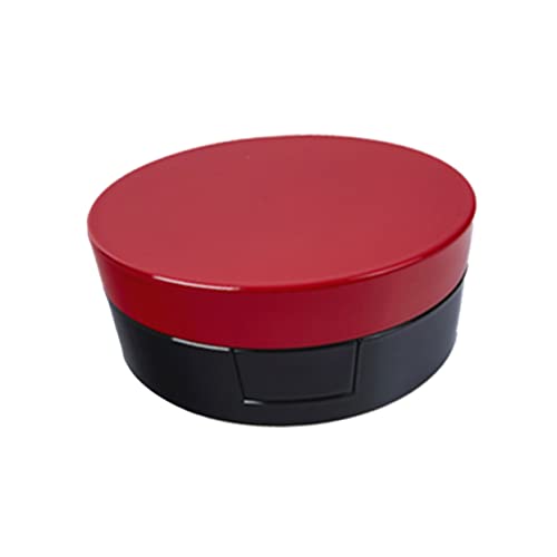 MERRYHAPY Runde Rote Box Mit Spiegel Zwei Schichten Für Makeup Blush Und Puder Praktischer Kosmetikbehälter Leicht Für Unterwegs Für Und Mädchen von MERRYHAPY