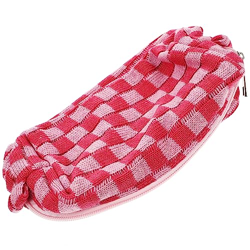 MERRYHAPY Karierte Kosmetiktasche Tragbare Kulturtasche Für Damen Groß Für Reisen von MERRYHAPY