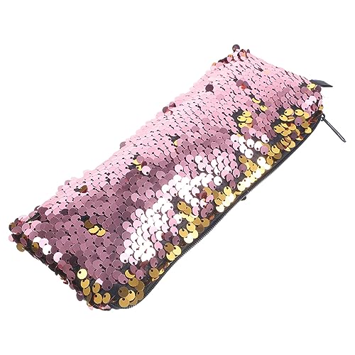 MERRYHAPY Tragbare Make up Tasche Mit Pailletten Kosmetiktasche Für Damen Reißverschluss Kleine Kulturbeutel Für Reisen Multifunktionale Aufbewahrungstasche von MERRYHAPY