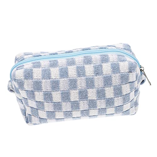 MERRYHAPY Makeup Tasche Kariert Groß Für Damen Tragbare Kosmetik Aufbewahrungstasche Mit Reißverschluss Für Und Alltag Stilvolle Toilettenartikel Organizer von MERRYHAPY
