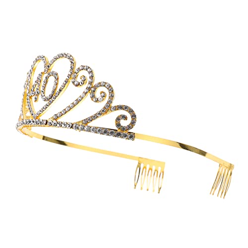 MERRYHAPY Krone Geburtstag Mädchen Partykopfschmuck Dekorativ Legierungsmaterial Elegantes Stirnband Haarschmuck Für Kinder von MERRYHAPY