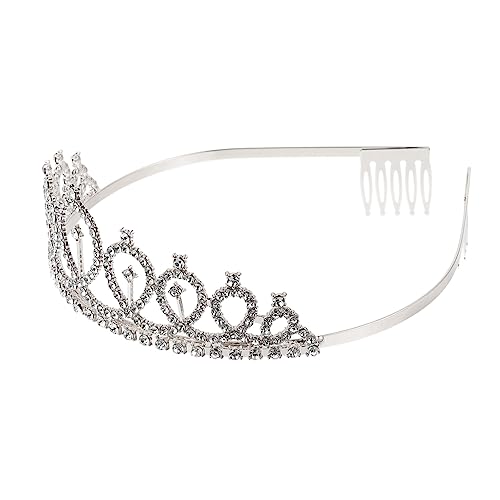 MERRYHAPY Kronenkopfschmuck Mit Strasssteinen Für Hochzeit Filigranes Braut-tiara Elegantes Kopfschmuck-ornament MERRYHAPY Kronenkopfschmuck Mit Strasssteinen Für Hochzeit Filigranes Braut-tiara Elegantes Kopfschmuck-ornament von MERRYHAPY