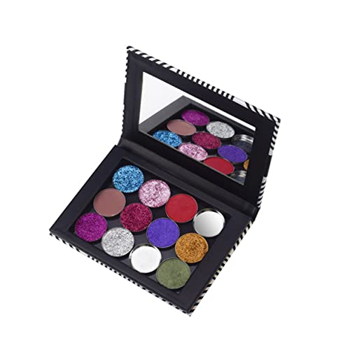 MERRYHAPY Leere Magnetische Lidschattenpalette Mit Spiegel Kosmetik Organizer Leere Schminkbox Doppelseitiges Design Für Rouge Und Bronzer Für Reisen Und Zuhause von MERRYHAPY