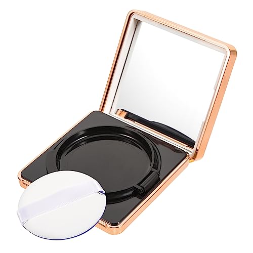 MERRYHAPY Leeres Kissen-foundation-gehäuse Mit Schwamm-puff Praktische Aufbewahrung Für -creme Und Makeup-tools Und Roségold Integrierter Puderquaste von MERRYHAPY