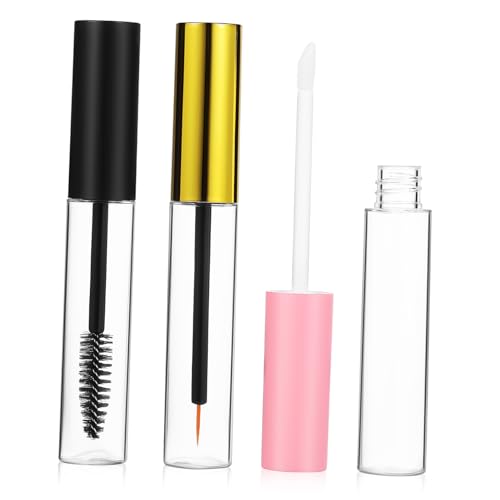 MERRYHAPY Leeren Kosmetikbehältern Teiliges mit Wimperntusche Eyeliner und Lip Gloss Nachfüllbare Transparente Röhrchen mit Sicherem Verschluss für DIY Make Up und Unterwegs von MERRYHAPY