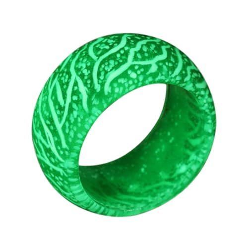 MERRYHAPY Leuchtender Crack Ring Damen Resin Leicht Langlebig Modisch Grüner Schmuck für Party Alltag Geschenk von MERRYHAPY