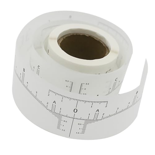 MERRYHAPY Einweg-augenbrauenlineal-aufkleber Augenbrauen-skalenaufkleber Hilfs-augenbrauenmesser Weiß von MERRYHAPY