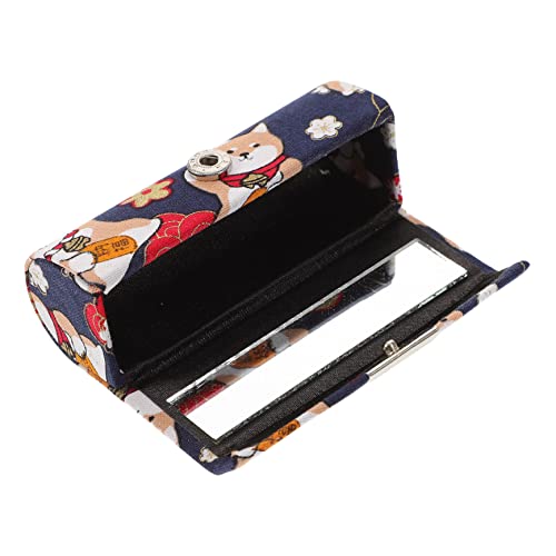 MERRYHAPY Make-up-hautpflege-organizer Für Kosmetik Lippenstiftetui Kompakte Mini-aufbewahrungsbox Mit Spiegel Für Damen von MERRYHAPY