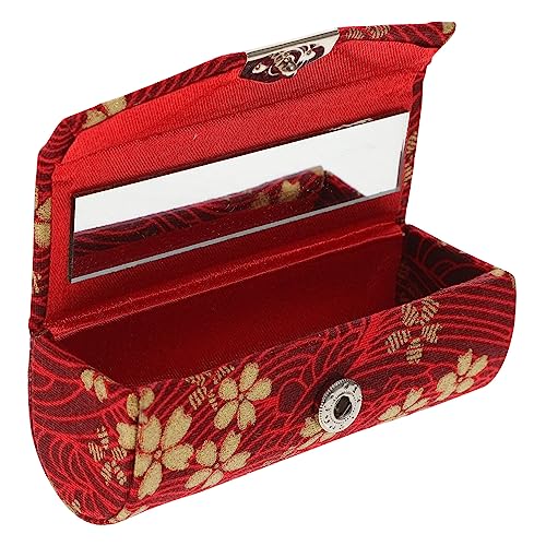 MERRYHAPY Lippenstifthalter Tragbar Lippenstift-aufbewahrungsbox Kosmetiketui Für Damen Mit Spiegel Für Reisen Und Partys von MERRYHAPY
