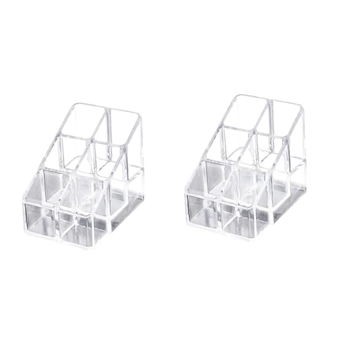 MERRYHAPY 2 Stücke Kosmetische Lagerung Fall Acryl Make-up Organizer Lippenstift Nagellack Desktop Stehen Ordentlich von MERRYHAPY