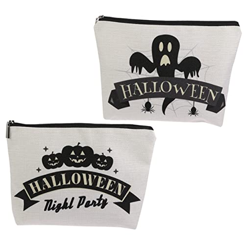 MERRYHAPY 2stücke Geistermuster Kosmetiktasche wasserdichte Reise-waschtasche Für Damen Für Make-up Und Persönliche Pflege Für Halloween Und Camping von MERRYHAPY