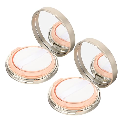 MERRYHAPY 2stücke Leere Kissen Foundation Box Tragbarer Puderbehälter Mit Spiegel Und Pinsel Für Make-up Für Reisen Aufbewahrung Von Losem Puder von MERRYHAPY