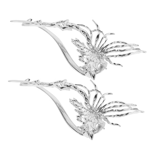 MERRYHAPY 2stücke Große Legierungs-schmetterlings-haarspangen Für Damen Retro-metall-haaraccessoires Zur Stilvollen Hochsteckfrisur Für Elegante Outfits Und Besondere Anlässe von MERRYHAPY