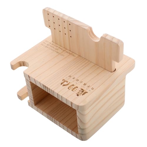 MERRYHAPY Mühle Lagerregal Nagellack Organizer Lineal zur Positionierung der Augenbrauen stapelbare Stapelbecher Bohrer maniküre zubehör Nagelbürstenhalter Nagelwerkzeughalter Holz Beige von MERRYHAPY