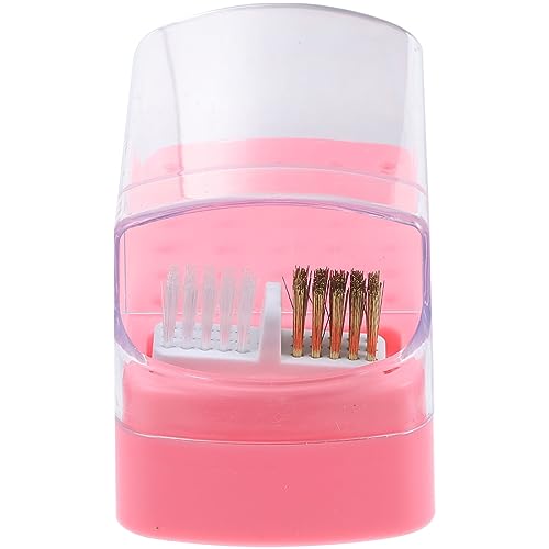 MERRYHAPY 30löcher Nail Drill Bits Organizer Mit Löchern Und Reinigungsbox Effektive Aufbewahrungslösung Für Maniküre-werkzeuge Für Zuhause Und Schönheitssalons Rosa Farbdesign von MERRYHAPY