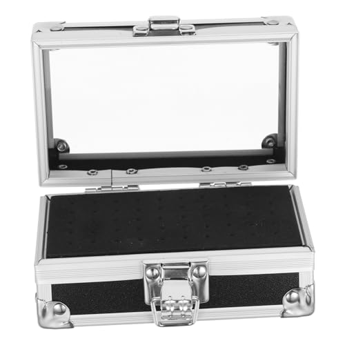 MERRYHAPY Nail Drill Bits Storage Box mit Löchern Praktischer Nagelbohrer Halter für Nagelfräser Bits Organizer Aufbewahrungsbox für Nageltechnik Staubdichter Nagelbohrer Displayhalter für von MERRYHAPY