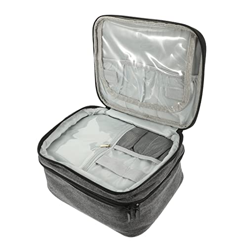 MERRYHAPY 30gitter Essential Oil Nagellack Organizer Tasche Doppelter Lagerraum Tragbar Fächer Oxford Kosmetik Und Essenzen Geschenkidee Für von MERRYHAPY