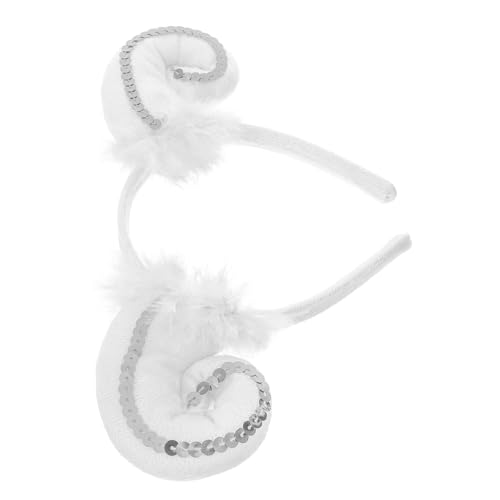 MERRYHAPY Niedliches Schafsohren Stirnband mit Süßen Tierohren Leichtes Cartoon Haarreif für Party Cosplay Karneval und Geburtstagsfeiern Elastisch und Komfortabel Passende für Erwachsene von MERRYHAPY