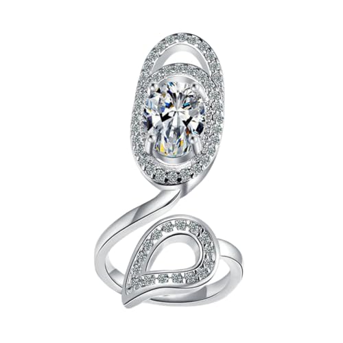 MERRYHAPY 1Pc Offener Fingernagelring Für Damen Dekorativer Ring Mit Strasssteinen Kreativer Fingernagel Ring Platinfarbe Ideales Nagelschmuck Accessoire Für Stilvolle Looks MERRYHAPY 1Pc Offener Fingernagelring Für Damen Dekorativer Ring Mit Strasssteinen Kreativer Fingernagel Ring Platinfarbe Ideales Nagelschmuck Accessoire Für Stilvolle Looks von MERRYHAPY