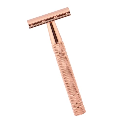 MERRYHAPY Old Style Rasierer für Zuhause und Reisen Doppelrandschneider aus Robustem Material Traditioneller Manuelle Rasierer für Gesicht und Körperhaare für Professionelle Ergebnisse von MERRYHAPY