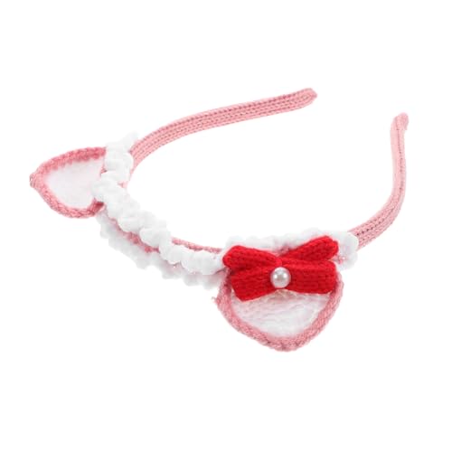 MERRYHAPY Haarband Mit Häkel Katzenohren Osterpartygeschenke Kawaii Stirnband Kopfbedeckung Für Frühlingsfeste Verstellbar Für Mädchen von MERRYHAPY