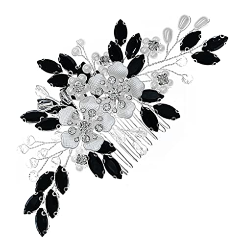 MERRYHAPY Blumen-haarkamm Mit Perlen Für Hochzeit Wiederverwendbares Haar-accessoire Zartes Und Elegantes Kopfschmuck-dekor Für Mädchen von MERRYHAPY