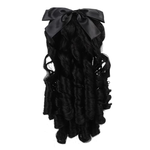MERRYHAPY Perücke Damen Pferdeschwanz Lockig Retro Haarteil Verlängerung Kopfschmuck Frisuren Accessoire von MERRYHAPY