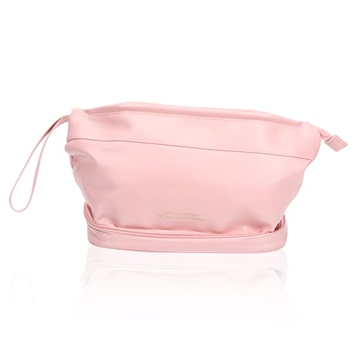 MERRYHAPY Kosmetiktasche Aus Pu-Leder Mit Reißverschluss Organisationstasche Für Reisen Kulturbeutel Mit Viel Stauraum Praktische Aufbewahrungstasche Für Damen von MERRYHAPY