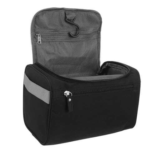 MERRYHAPY Hängende Kosmetiktasche Für Reisen Tragbarer Kulturbeutel Mit Mehreren Fächern Für Herren Und Damen Vielseitig Einsetzbar Und Schwarz von MERRYHAPY