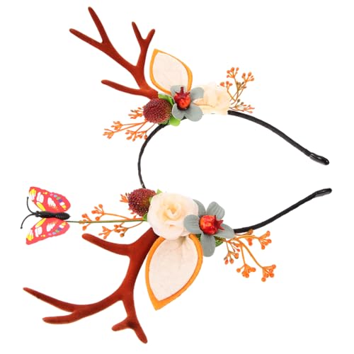 MERRYHAPY Weihnachts- Geweih Haarreif Festlicher Haarschmuck Für Weihnachtsfeiern Leicht Und Perfektes Accessoire Für Kostüme Und Feiern Für von MERRYHAPY