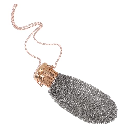 MERRYHAPY Retro Geldbörse Metall Münzfach mit Drehverschluss Mini Vintage Mesh Münztasche für Damen Kompakter Tragbarer Coin Holder im Klassischen Stil für Schmuck Kosmetik und Kleingeld von MERRYHAPY