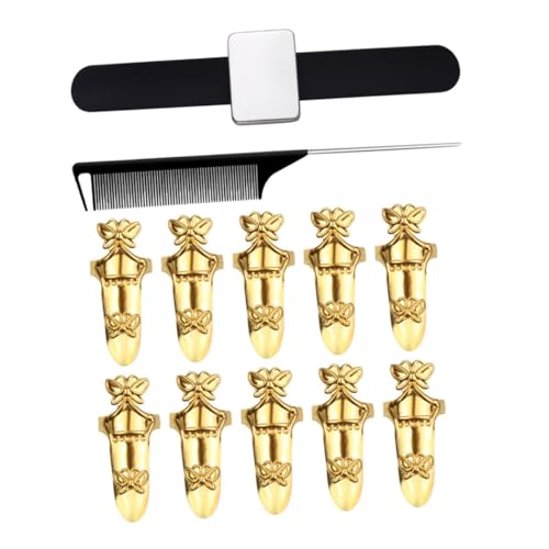 MERRYHAPY Ring Haartrenner Friseur Werkzeug Haar Styling Auswahl Metall Separator Partition Halloween Accessoires Ringe Für Kostüme von MERRYHAPY